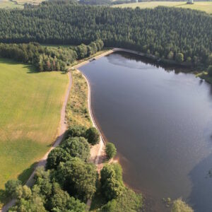 Luftbild Stausee Auw (c) Ingenieurbüro H. Berg & Partner GmbH